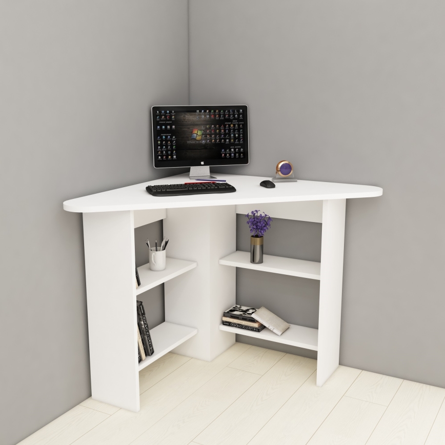 werk tafel CORNER 73,8x80 cm wit