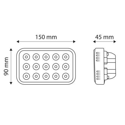 Werklamp EPISTAR LED/45W/10-30V IP67 6000K