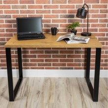 Werktafel BLAT 120x60 cm zwart/bruin