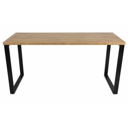 Werktafel BLAT 140x60 cm zwart/bruin