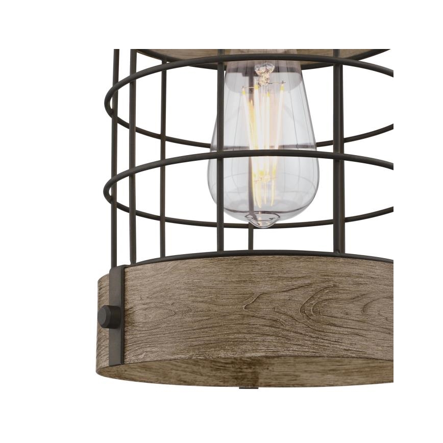 Westinghouse 61180 - Hanglamp aan een koord LANGSTON 1xE27/60W/230V grenen