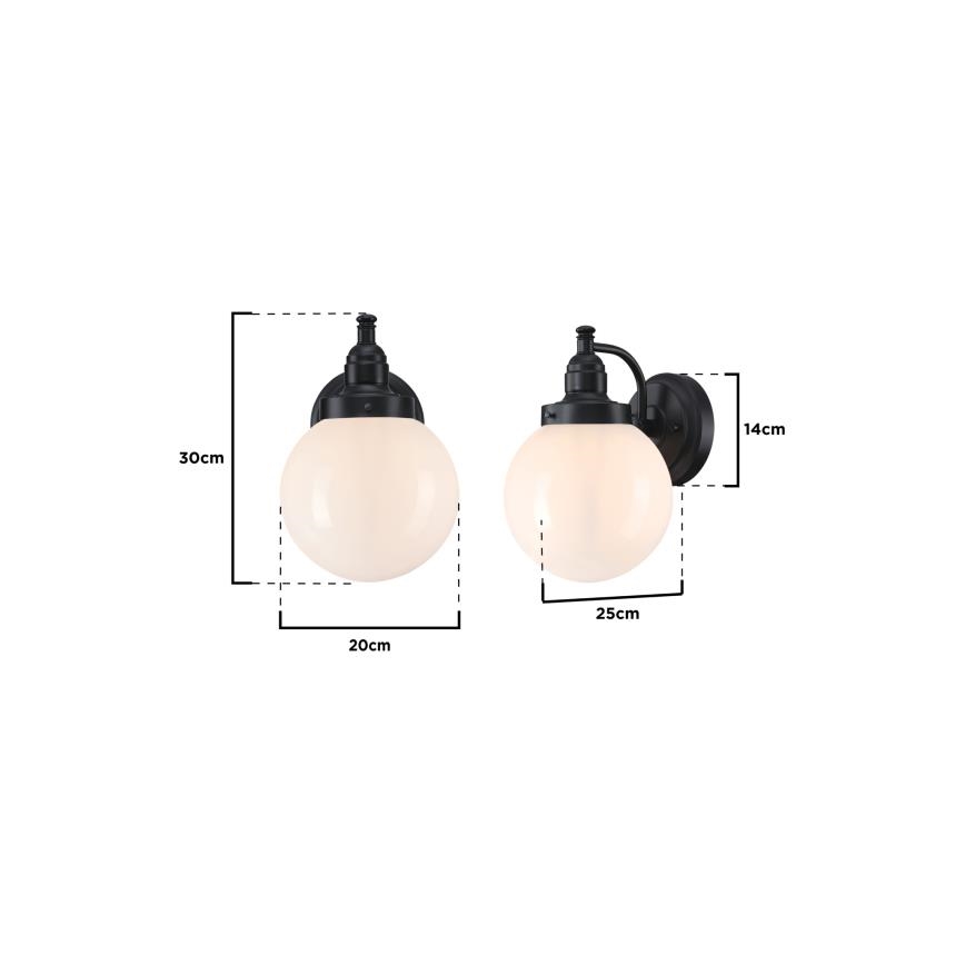 Westinghouse 61240 - Applique murale extérieure EDDYSTONE 1xE27/60W/230V IP44