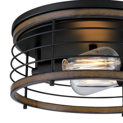 Westinghouse 61250 - Plafondlamp ACKTON 2xE27/60W/230V barnwood