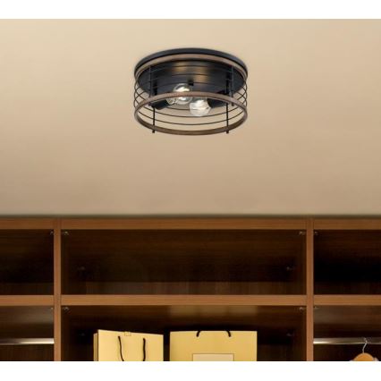 Westinghouse 61250 - Plafonnier ACKTON 2xE27/60W/230V barnwood