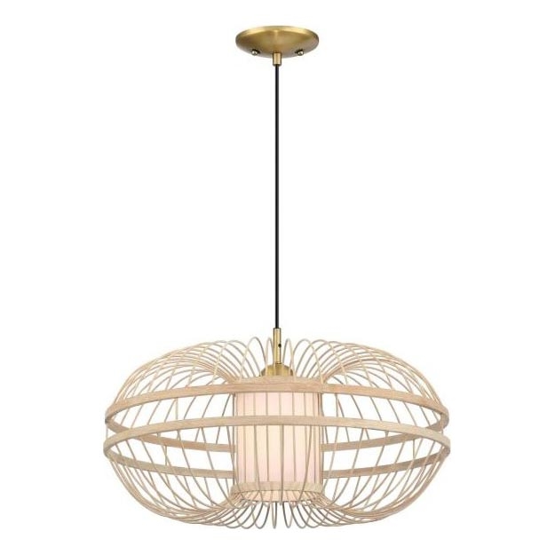 Westinghouse 61255 - Hanglamp aan een koord TULCEA 1xE27/60W/230V bamboe