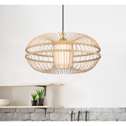 Westinghouse 61255 - Hanglamp aan een koord TULCEA 1xE27/60W/230V bamboe