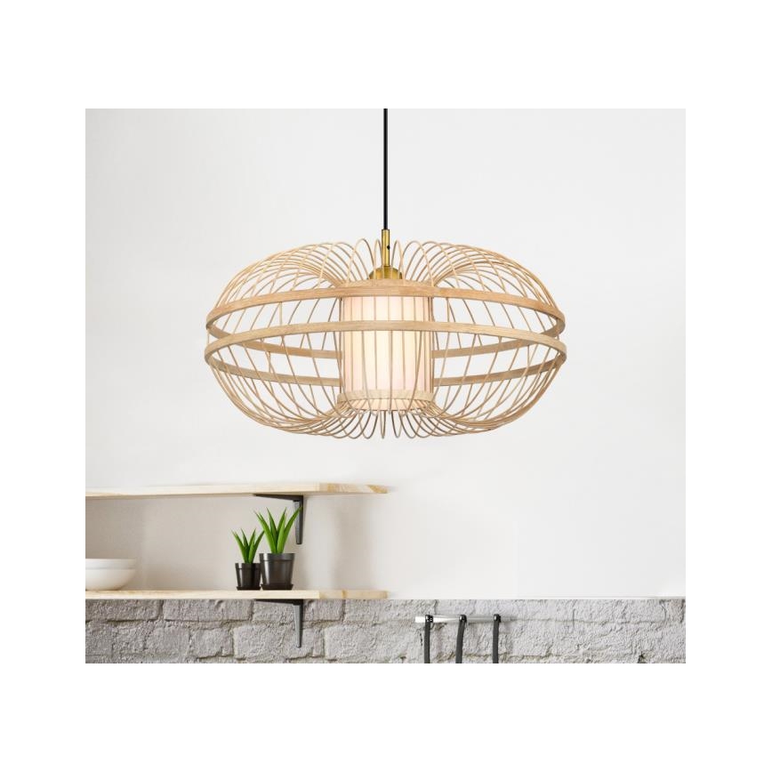 Westinghouse 61255 - Hanglamp aan een koord TULCEA 1xE27/60W/230V bamboe