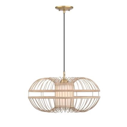 Westinghouse 61255 - Hanglamp aan een koord TULCEA 1xE27/60W/230V bamboe