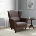 Wingback-fauteuil GALA donkerbruin