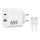 Winner Group - Adapter voor snel opladen 2xUSB PD 65W + USB-kabel USB-C / USB-C 1m