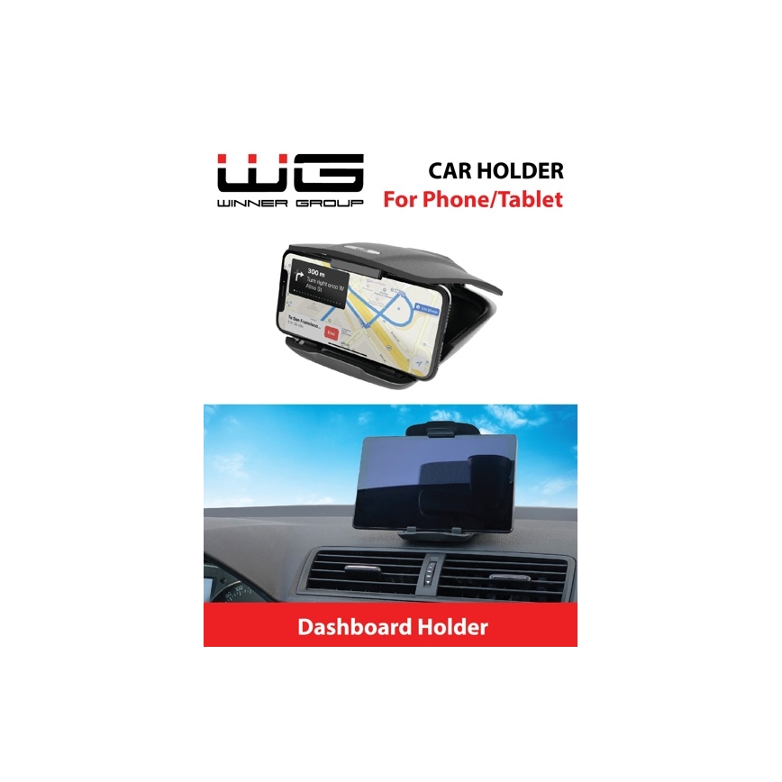 Winner Group - Autotelefoonhouder met zuignap zwart