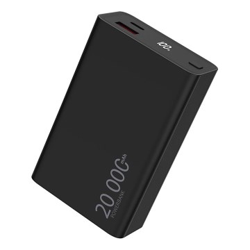 Winner Group - Batterie portative avec écran 20000 mAh 20W Power Delivery noir