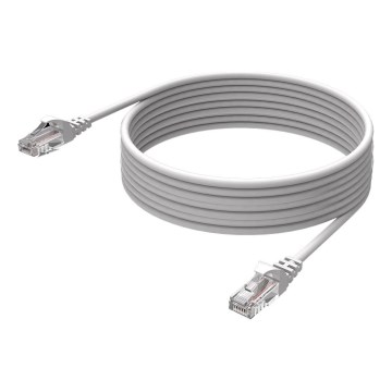Winner Group - Câble réseau Ethernet RJ45 / RJ45 CAT-6 5m blanc