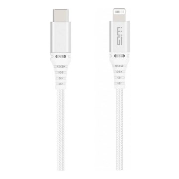 Winner Group - Câble USB MFI Lightning / USB-C 1m blanc