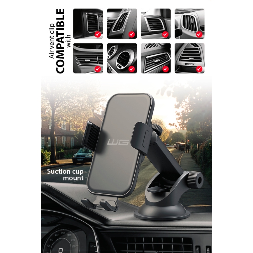 Winner Group - Chargeur sans fil et support pour voiture 15 W