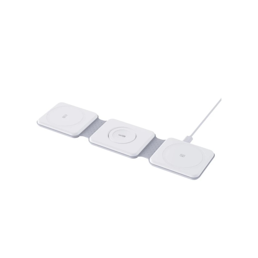 Winner Group - Chargeur sans fil pliable 3-en-1 MAXFLEX 22,5W blanc