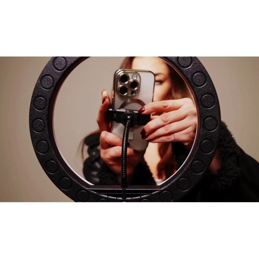 Winner Group - Lampe LED RVB sur pied à intensité réglable avec trépied et support pour vlog/LED/10W/5V