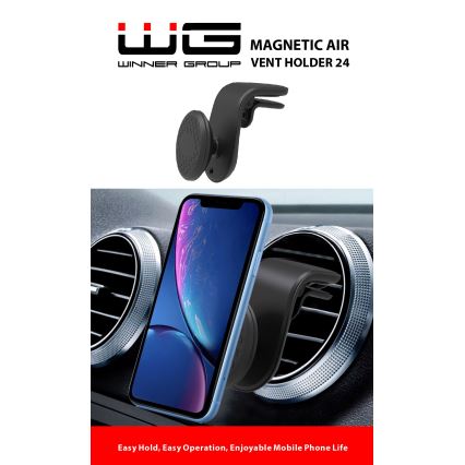 Winner Group - Magnetische autotelefoonhouder zwart