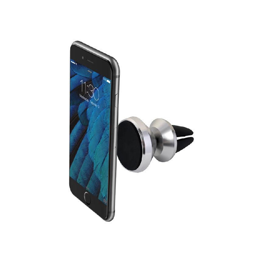 Winner Group - Magnetische telefoonhouder voor in de auto, zilver