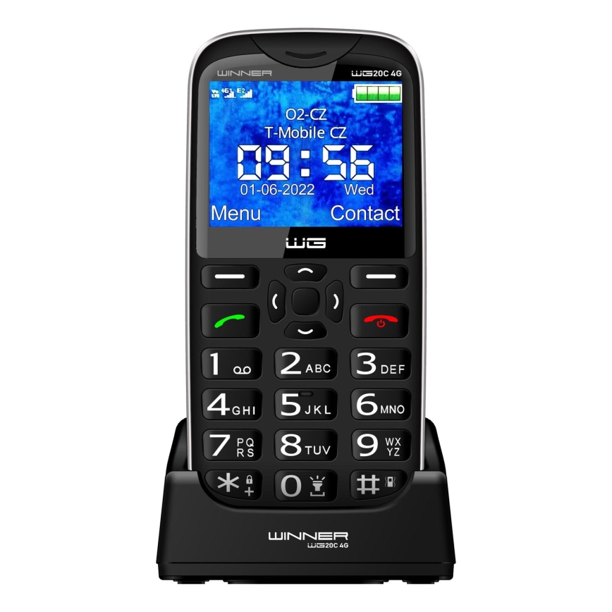 Winner Group - Mobiele telefoon voor senioren 1600 mAh zwart