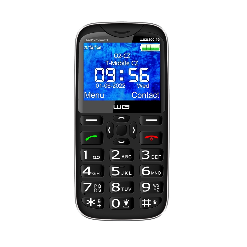 Winner Group - Mobiele telefoon voor senioren 1600 mAh zwart