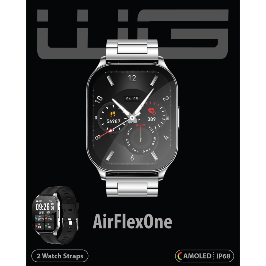 Winner Group - Montre connectée AirFlexOn 300 mAh IP68 argent