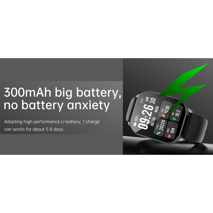 Winner Group - Montre connectée AirFlexOn 300 mAh IP68 argent