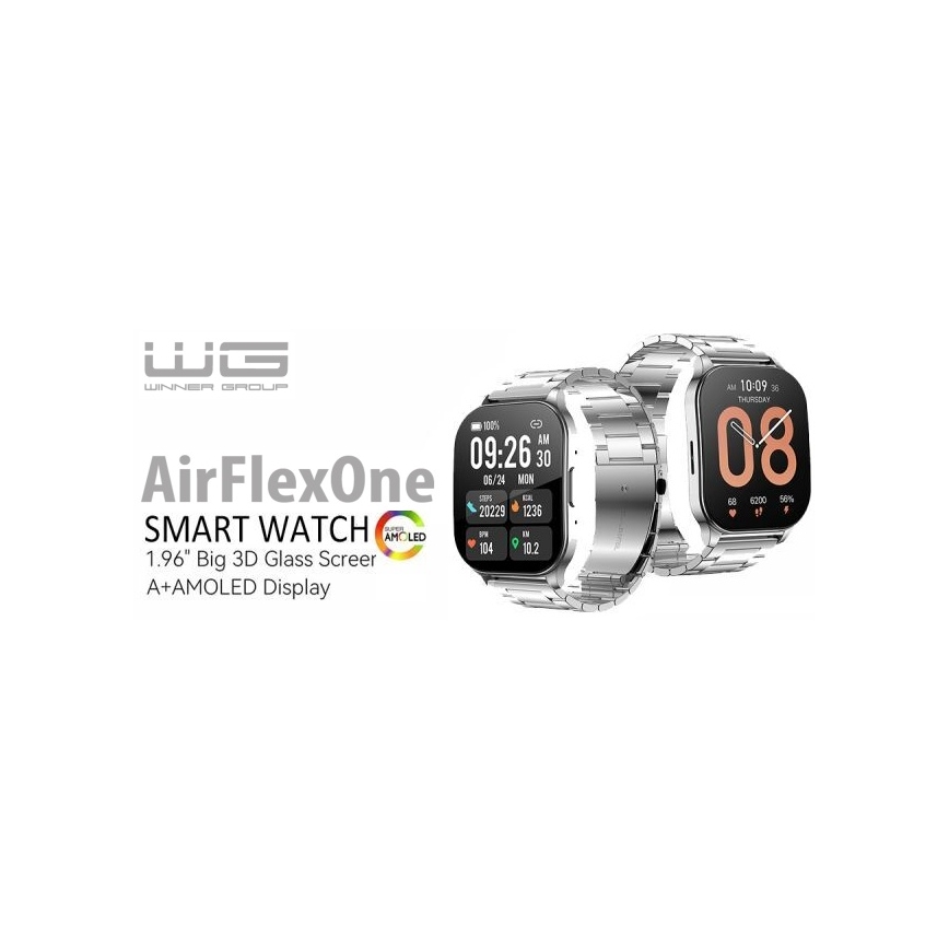 Winner Group - Montre connectée AirFlexOn 300 mAh IP68 argent