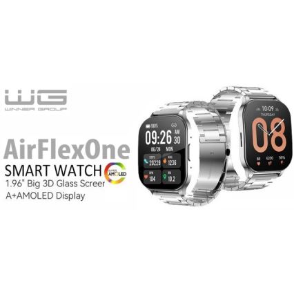 Winner Group - Montre connectée AirFlexOne 300 mAh IP68 argentée