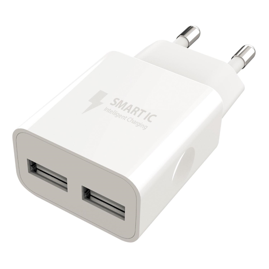 Winner Group - Oplader 2xUSB-A 12W wit