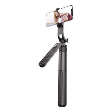 Winner Group - Perche à selfie 3en1 avec un support 55 mAh 180 cm noir