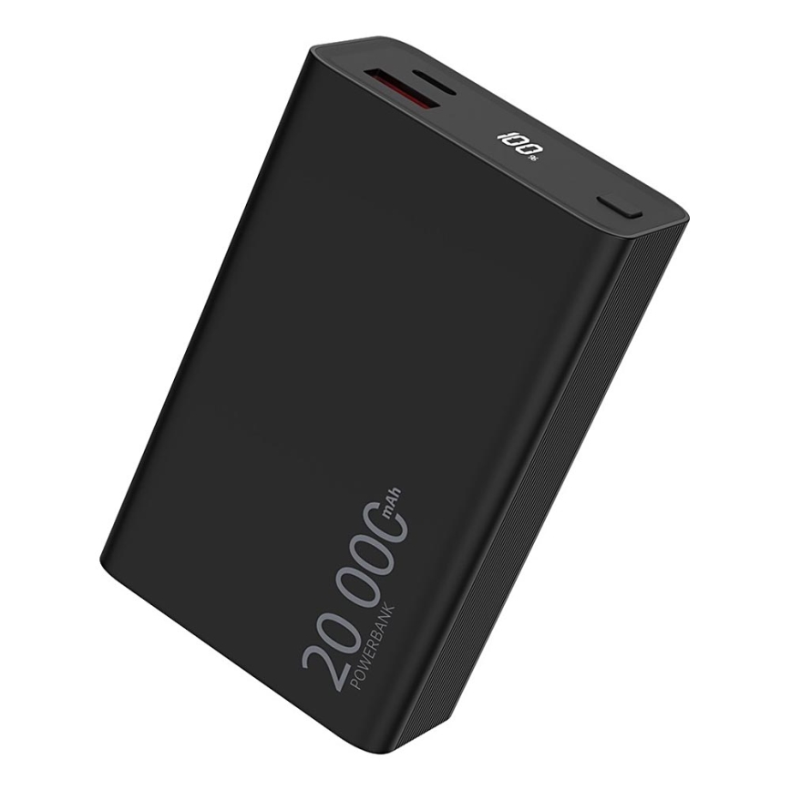 Winner Group - Powerbank met display 20000 mAh 20W Power Delivery zwart