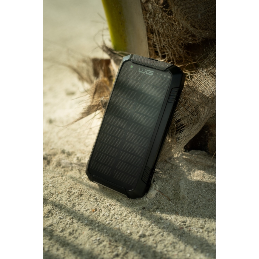 Winner Group - Powerbank met draadloos opladen en zonnepaneel 20000 mAh 20W PD