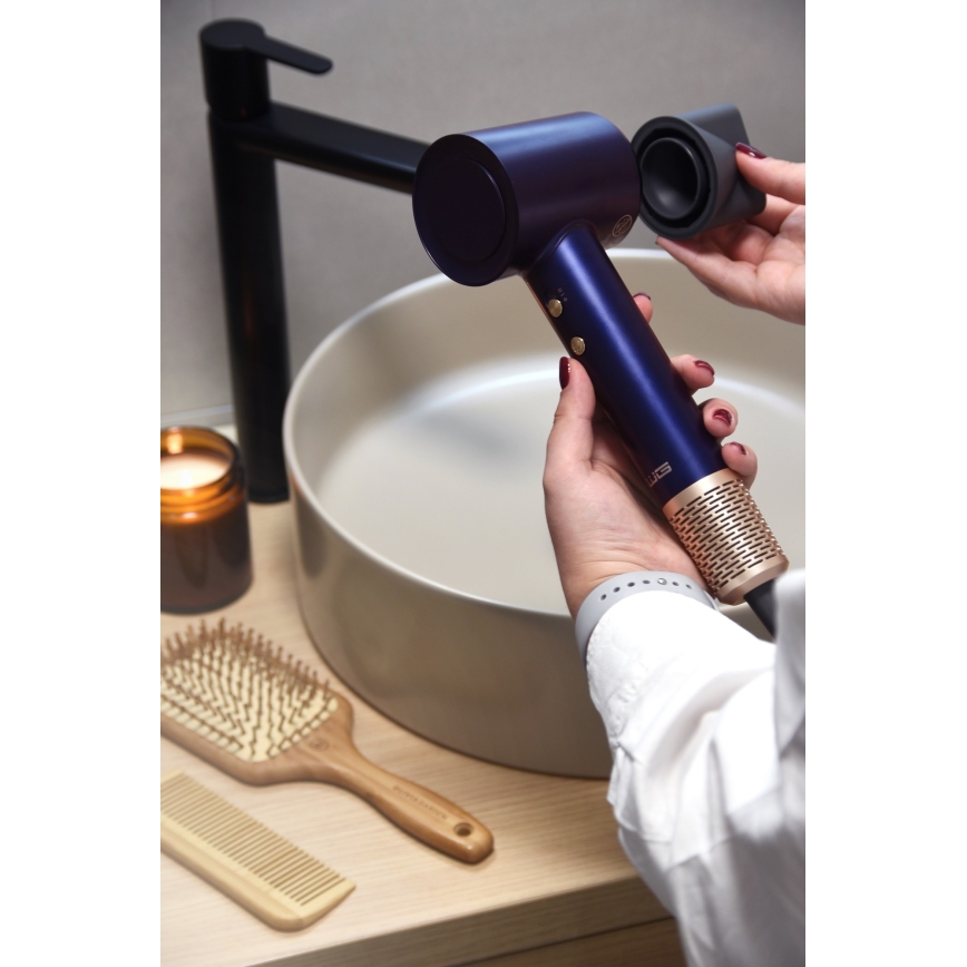 Winner Group - Sèche-cheveux avec ionisateur Elegance Air 1600W/230V bleu