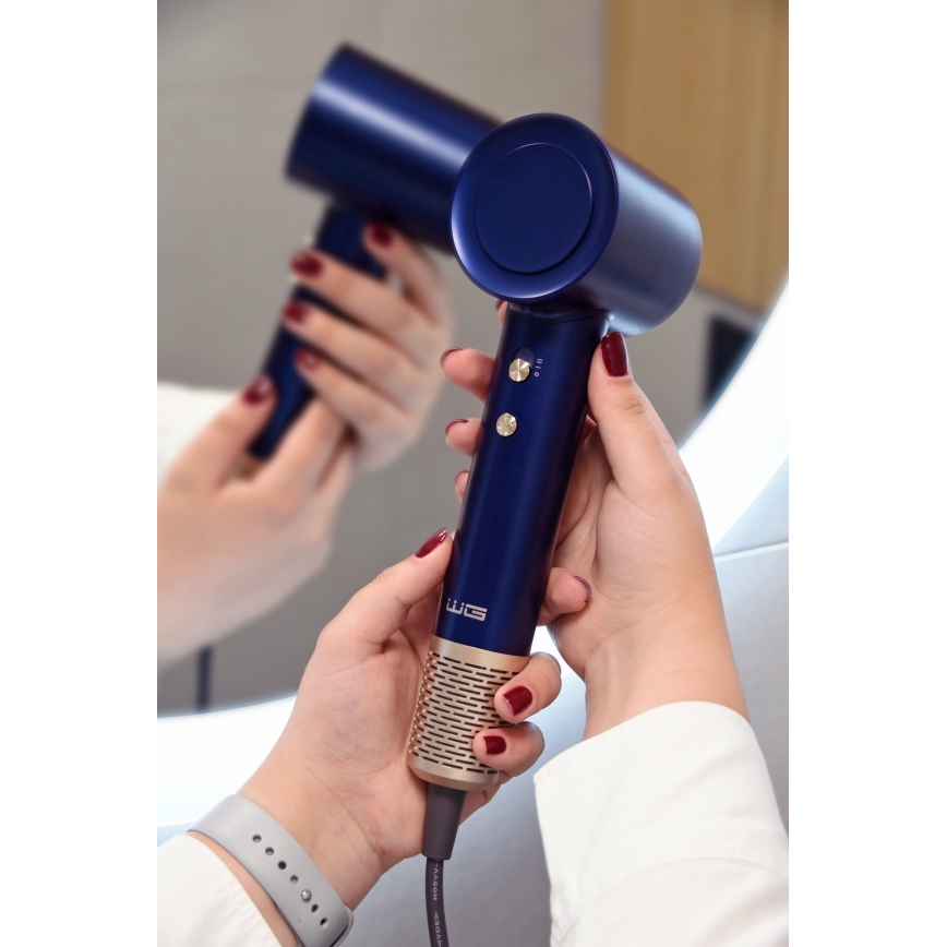 Winner Group - Sèche-cheveux avec ionisateur Elegance Air 1600W/230V bleu