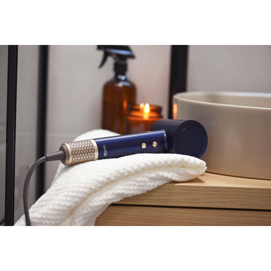 Winner Group - Sèche-cheveux avec ionisateur Elegance Air 1600W/230V bleu