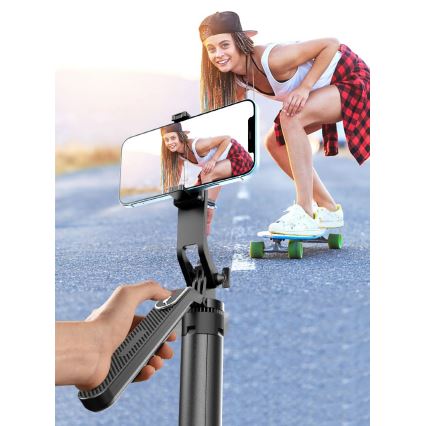 Winner Group - Selfiestick 3in1 met een standaard 55 mAh 180 cm zwart