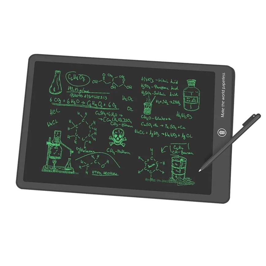 Winner Group - Tablette de dessin électronique 15 1xCR2032 noire