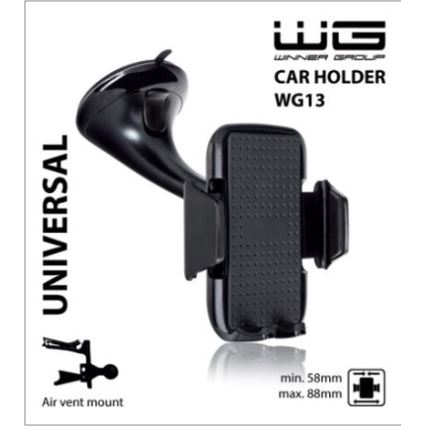 Winner Group - Telefoonhouder voor op de voorruit, zwart