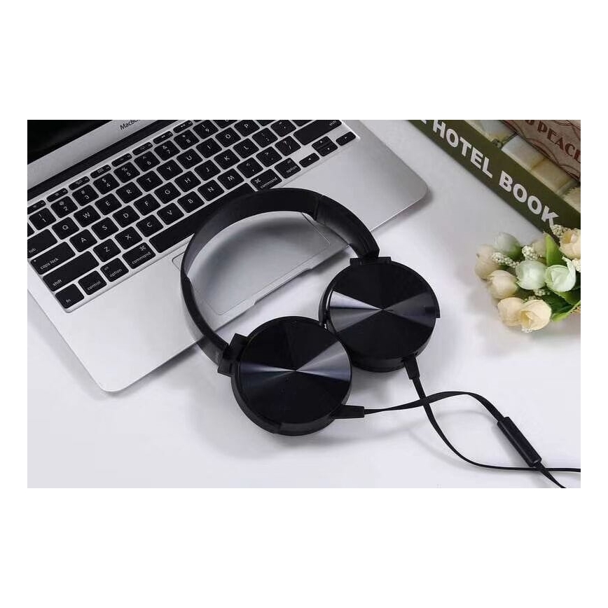 Wired headphones met een microfoon mini-jack C