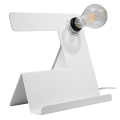 Witte Bureaulamp INCLINE 1x E27 / 60W / 230V