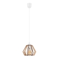 Witte Hanglamp aan een koord BERGO 1x E27 / 60W / 230V