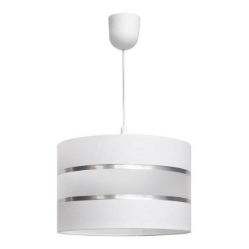 Witte Hanglamp aan een koord HELEN 1x E27 / 15W / 230V