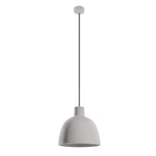 Witte Hanglamp aan koord DAMASO 1x E27 / 60W / 230V