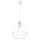 Witte Hanglamp BASKET 1x E27 / 60W / 230V
