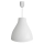Witte Hanglamp DZWON 1x E27 / 60W / 230V