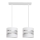 Witte Hanglamp HELEN 2x E27 / 15W / 230V