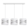 Witte Hanglamp HELEN 3x E27 / 15W / 230V