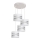 Witte Hanglamp HELEN 4x E27 / 15W / 230V