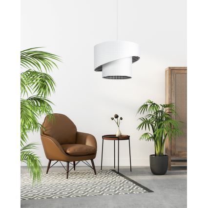 Witte hanglamp LORI 1 × E27 / 60W / 230V